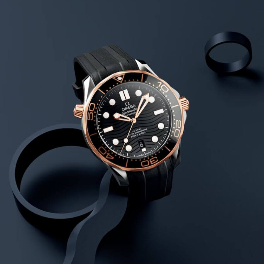 Omega Seamaster Diver Black Rose Gold Calibre 8800