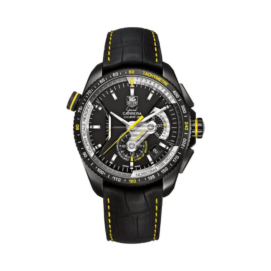 TAG Heuer Carrera Calibre 36 Leather Yellow 7750