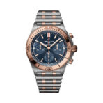 Breitling Chronomat Blue Dial Dual Tone Swiss ETA Replica