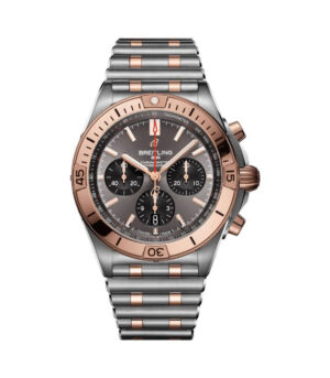 Breitling Chronomat Grey Dial Dual Tone Swiss ETA Replica