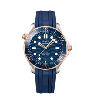 Omega Seamaster Diver Blue Rose Gold Swiss ETA Replica