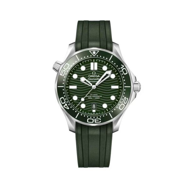 Omega Seamaster Diver Green Rubber Swiss ETA Replica