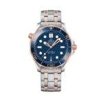 Omega Seamaster Diver Rose Gold Blue Swiss ETA Replica