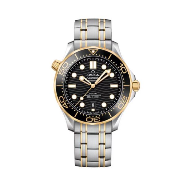 Omega Seamaster Diver Yellow Gold Swiss ETA Super Clone Replica