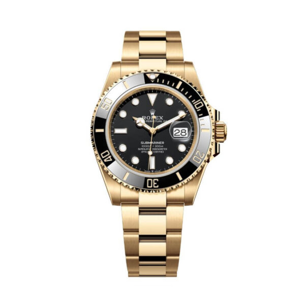 Rolex Submariner Date Black Gold Swiss ETA Replica